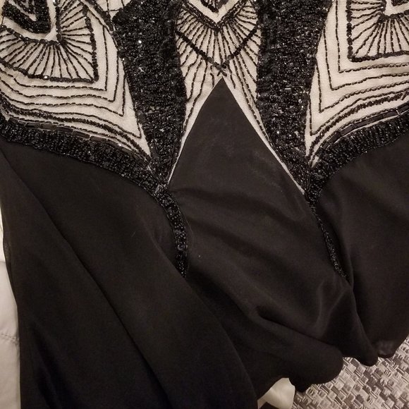 Jasz Couture Black Beaded Gown - Picture 5 of 13